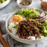 Asian Korean Beef Bowls