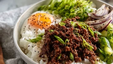 Asian Korean Beef Bowls