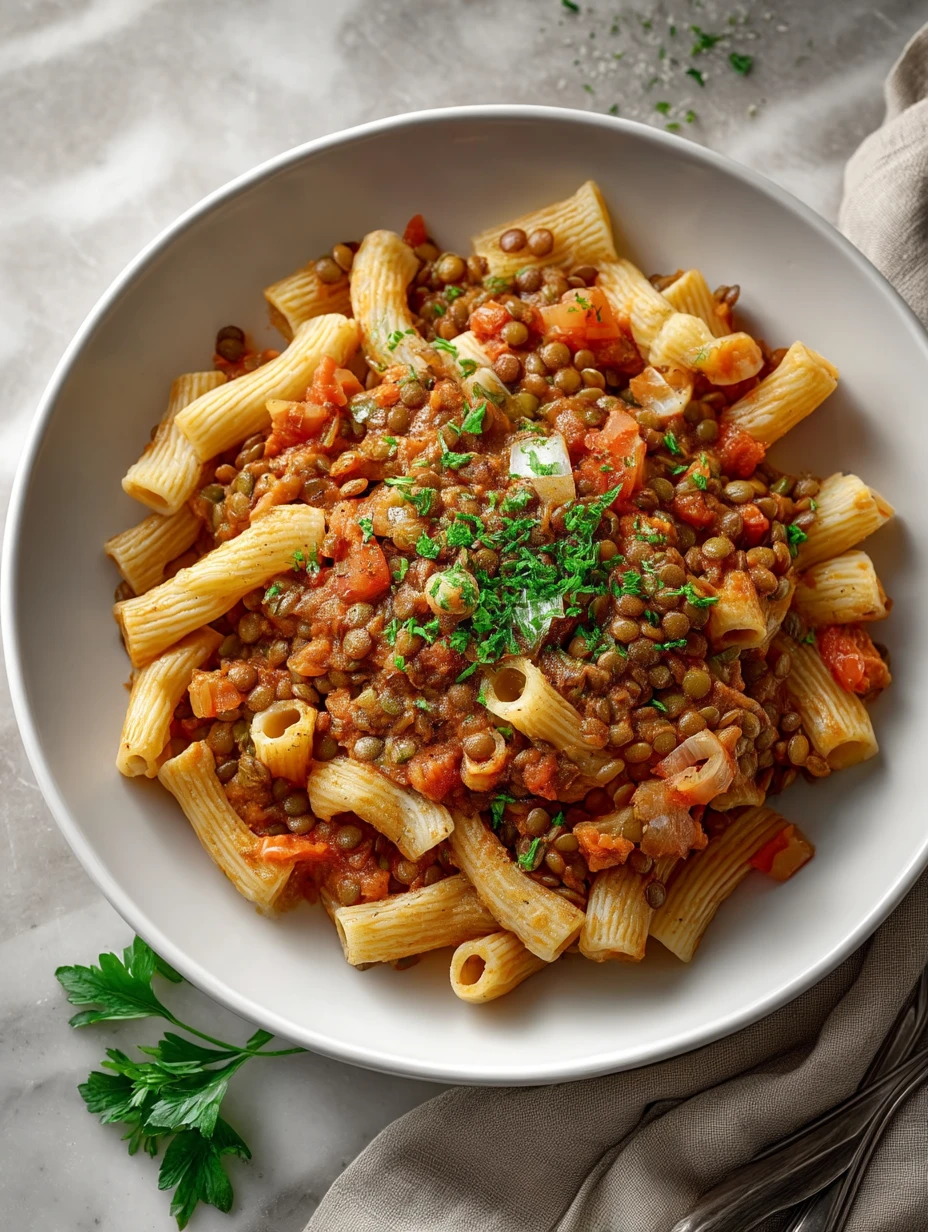 Nutritious Lentil Pasta Dish