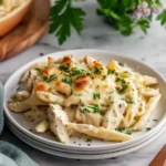 Simple Chicken Alfredo Casserole