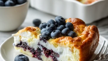 Blueberry Cottage Cheese Breakfast Bake