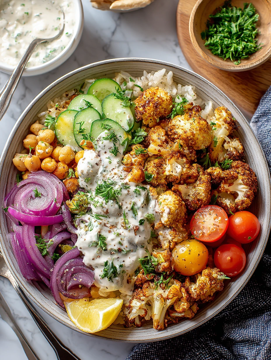 Cauliflower Shawarma Bowl (Easy Sheet Pan Dinner)