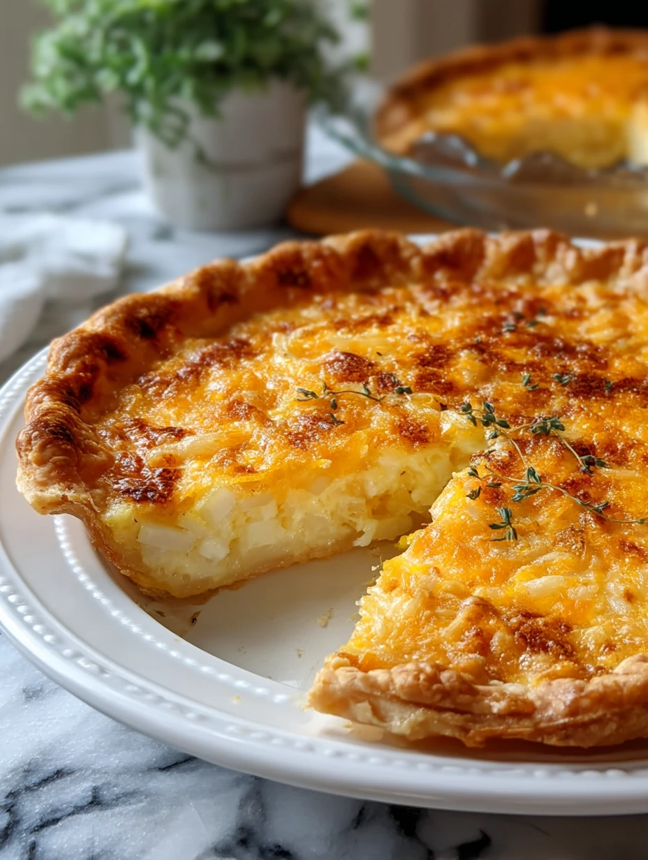 Cheddar Vidalia Onion Pie