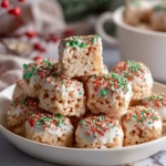 Christmas Rice Crispy Treats With Sprinkles