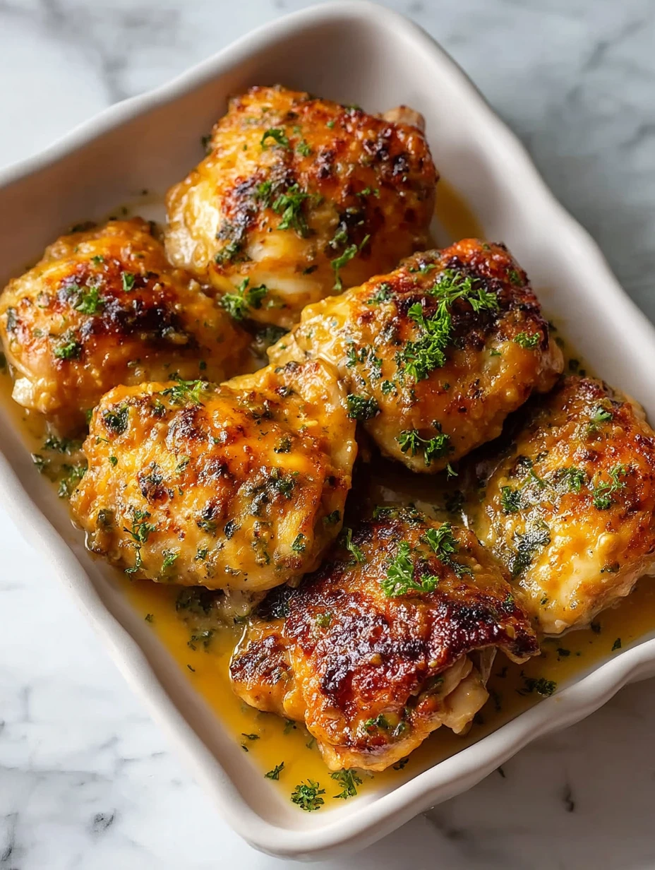 Classic Honey Mustard Chicken Thighs