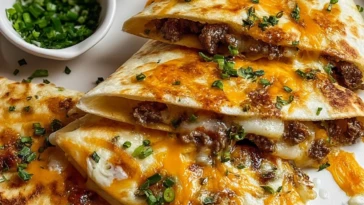 Cowboy Butter Smashed Beef Tortilla Melts