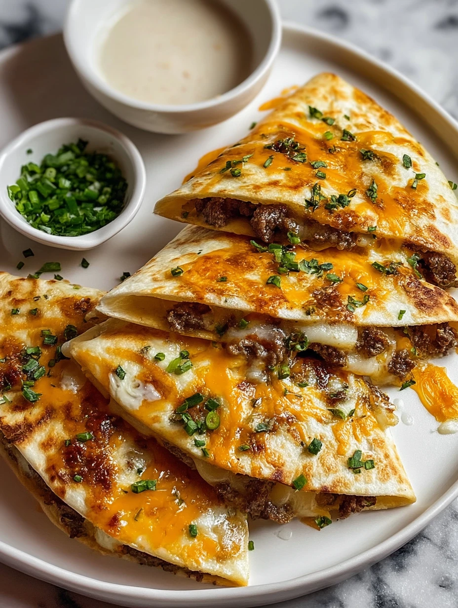 Cowboy Butter Smashed Beef Tortilla Melts