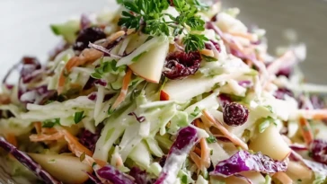 Cranberry Apple Coleslaw
