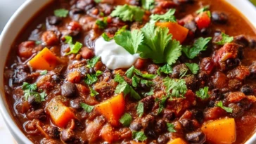 Easy Black Bean Chili – Healthy, Low Fat, and Ready in 30 Minutes