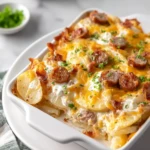 Easy Pierogi Casserole with Sausage
