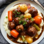 Easy Pot Roast Made With Frozen Meatballs