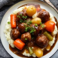 Easy Pot Roast Made With Frozen Meatballs