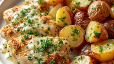 Garlic Parmesan Chicken and Potatoes