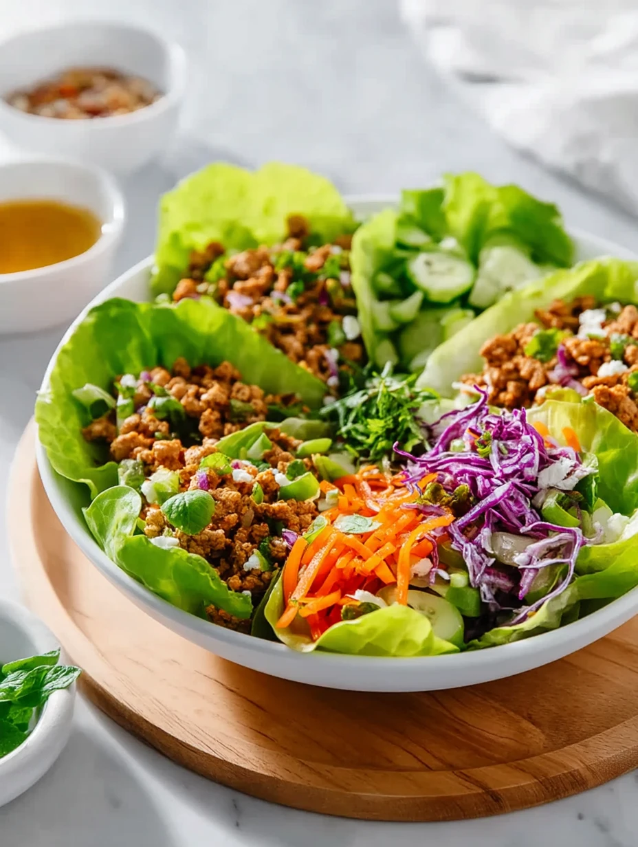 Healthy Ground Turkey Lettuce Wrap Bowls