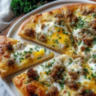 Sausage Gravy Breakfast Pizza