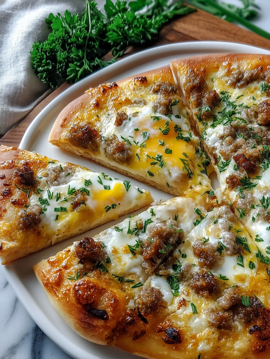 Sausage Gravy Breakfast Pizza