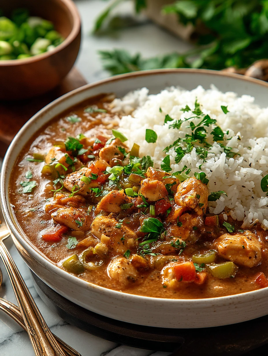 Authentic New Orleans Chicken Etouffee