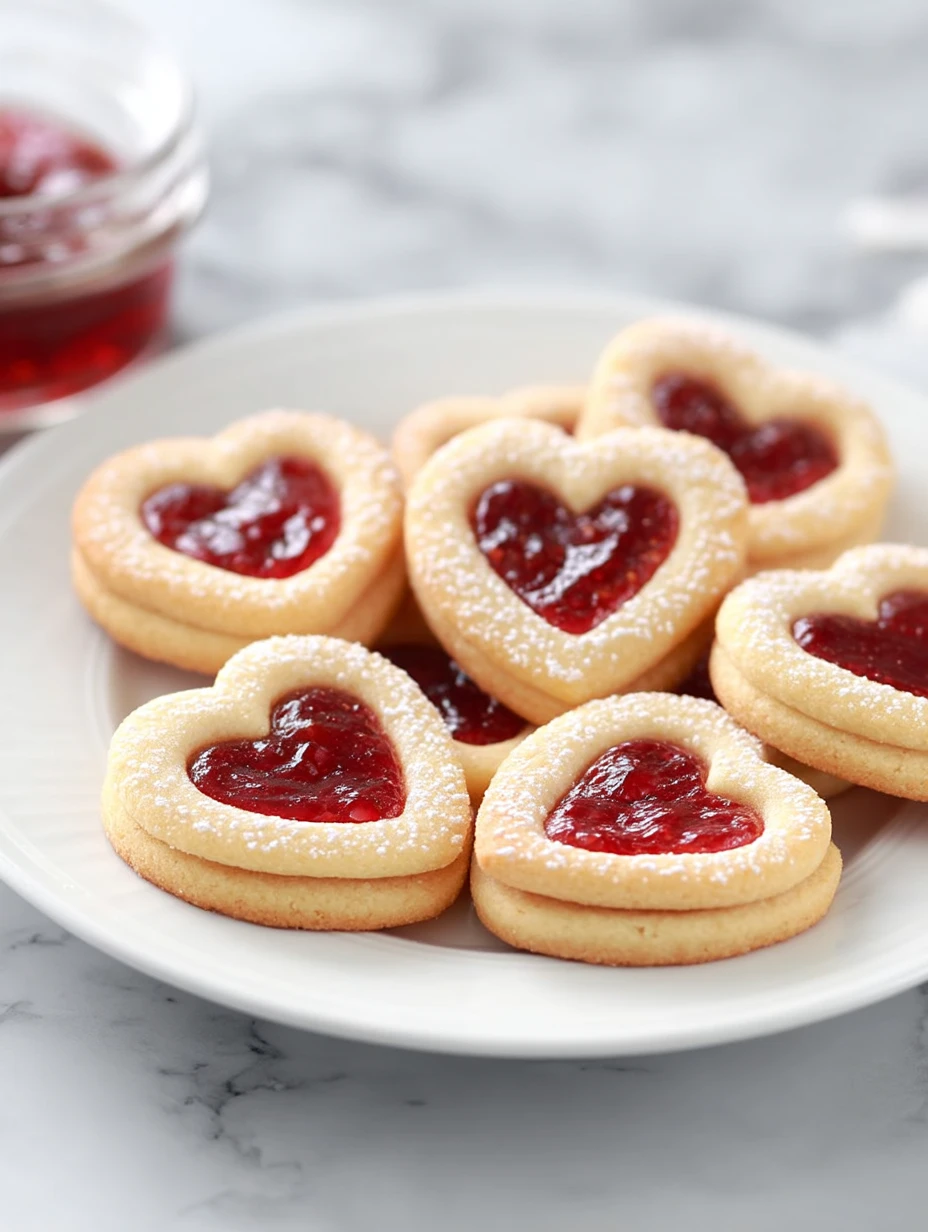 Sweet Heart Jam Cookies