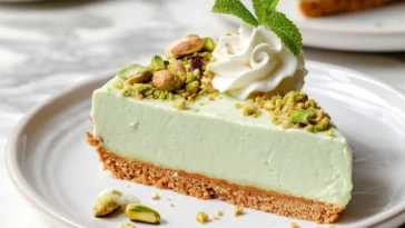 No-Bake Pistachio Cheesecake