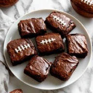 Fudgy Football Brownies