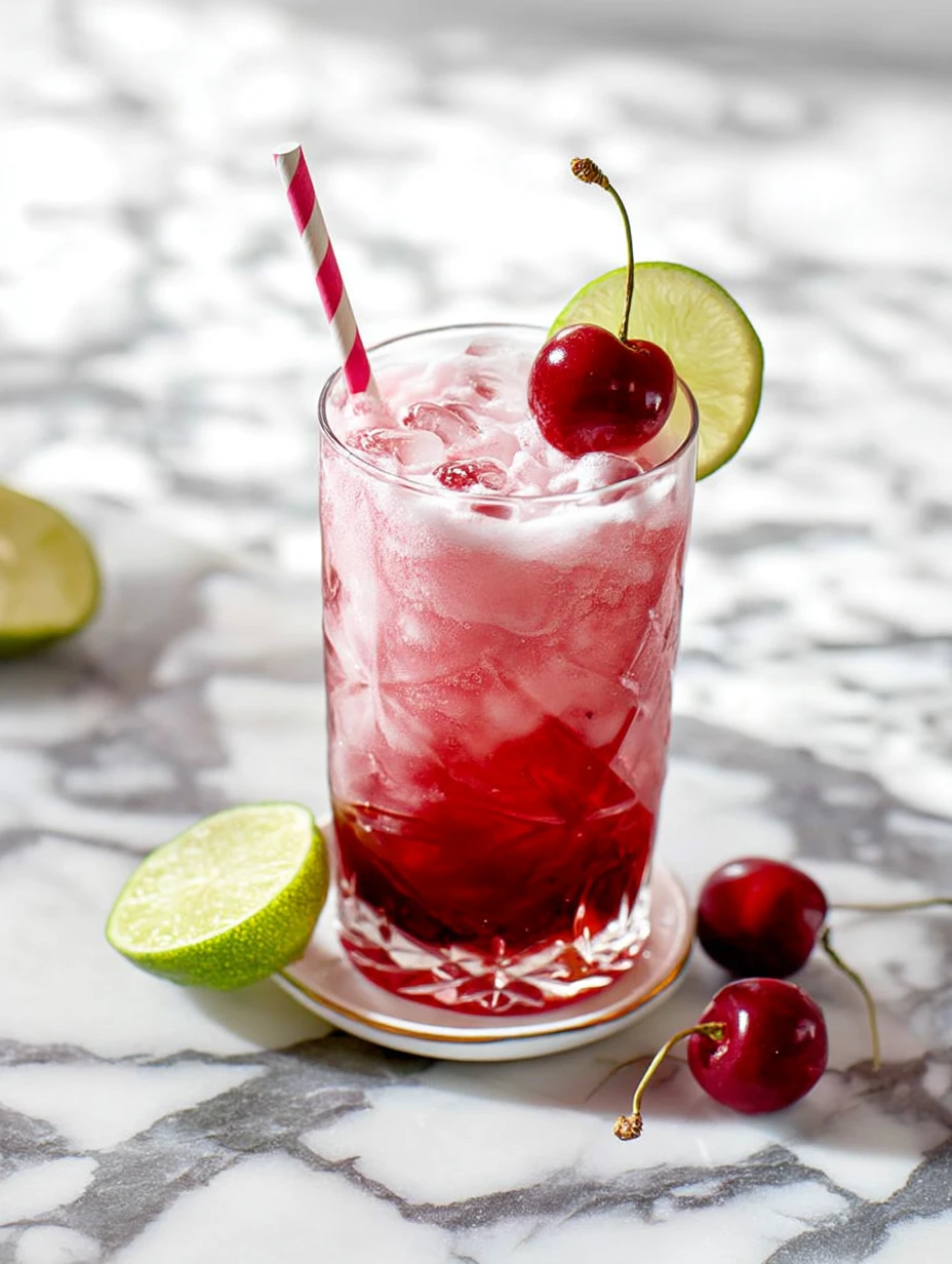 Cherry Lime Frost Dirty Soda