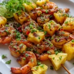 Grilled Shrimp Pineapple Skewers