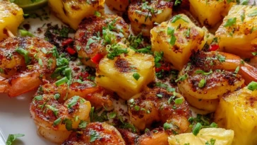 Grilled Shrimp Pineapple Skewers