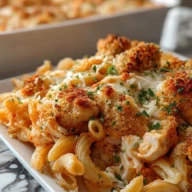 Dump and Bake Chicken Parmesan Casserole