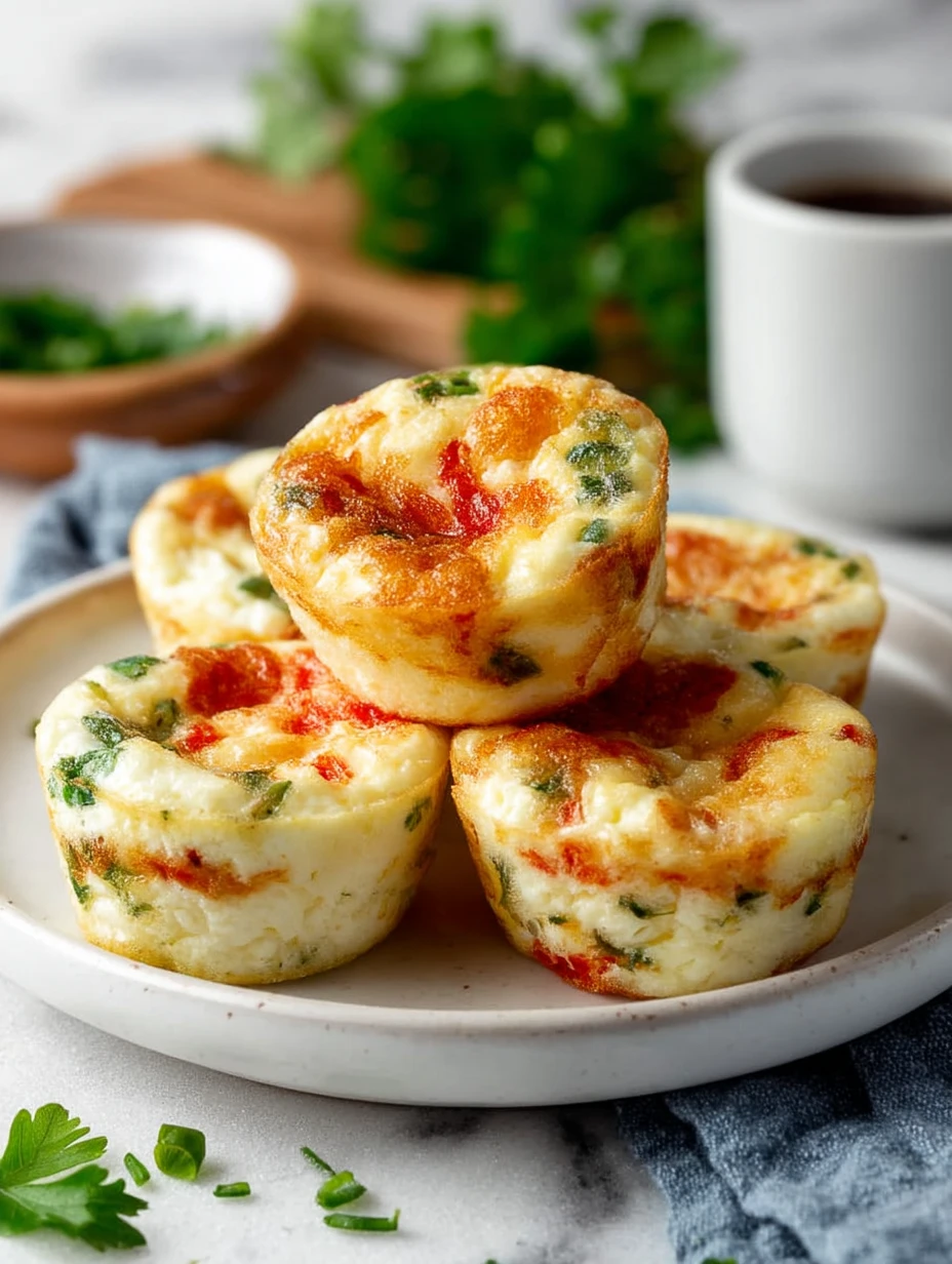 High Protein Egg White Bites With Cottage Cheese