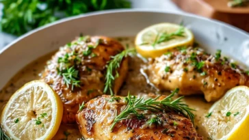 One Skillet Lemon Dijon Chicken