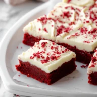 Red Velvet Cookie Bars