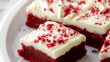 Red Velvet Cookie Bars