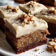 Banana Bread Brownies with Brown Butter Frosting