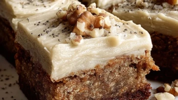 Banana Bread Brownies with Brown Butter Frosting