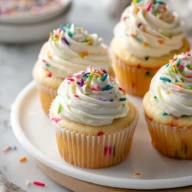 Simple Funfetti-Style Cupcakes