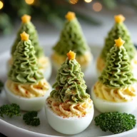 Deviled Egg Christmas Trees