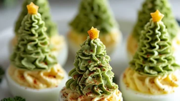 Deviled Egg Christmas Trees