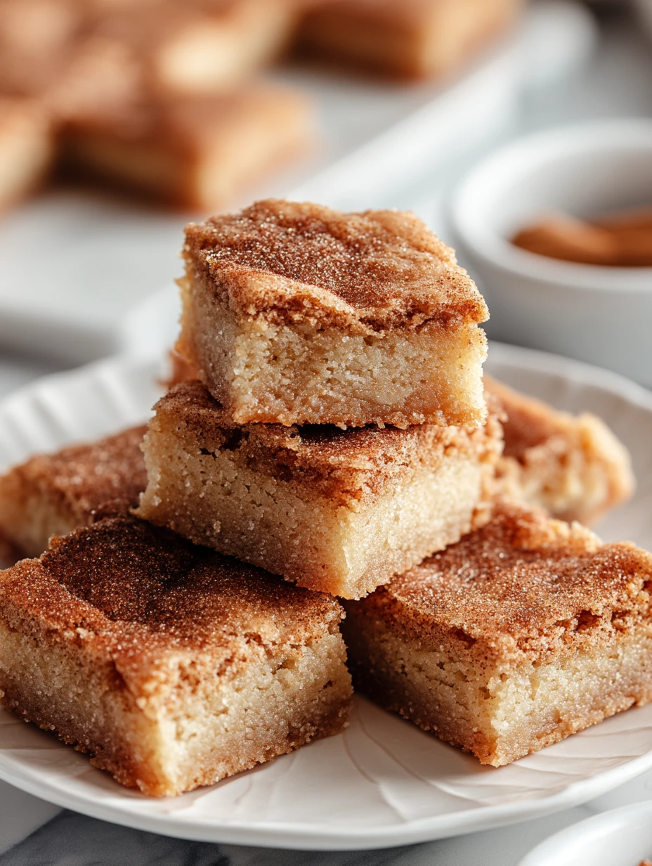 Easy Cinnamon Sugar Blondies