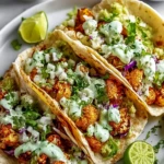 Cauliflower Tacos with Cilantro Lime Crema