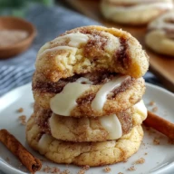 Cinnamon Roll Cheesecake Cookies