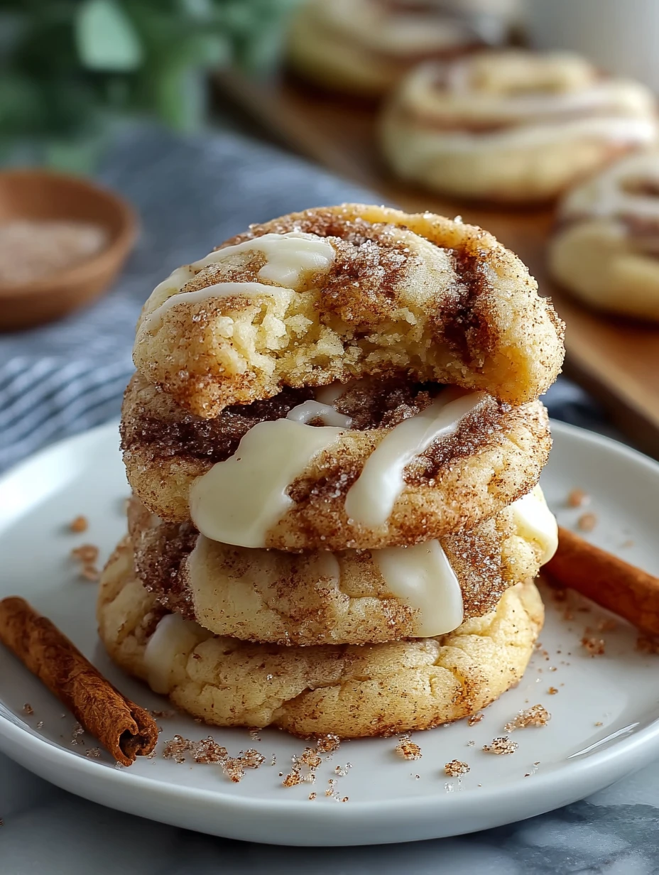 Cinnamon Roll Cheesecake Cookies