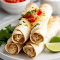 Crockpot Chicken Taquitos
