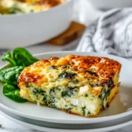 Easy Spinach & Cottage Cheese Breakfast Casserole