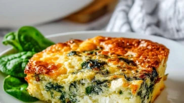 Easy Spinach & Cottage Cheese Breakfast Casserole