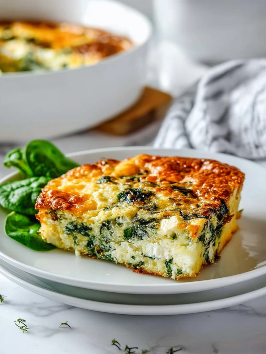 Easy Spinach & Cottage Cheese Breakfast Casserole