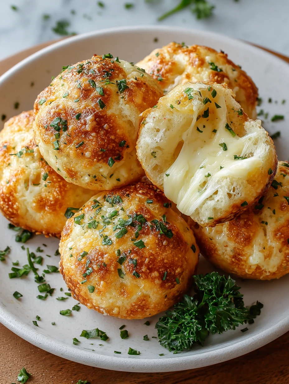Garlic Butter Cheese Bombs