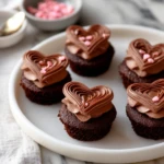 Heart-Shaped Chocolate Cupcakes