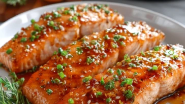 Honey Garlic Glazed Salmon