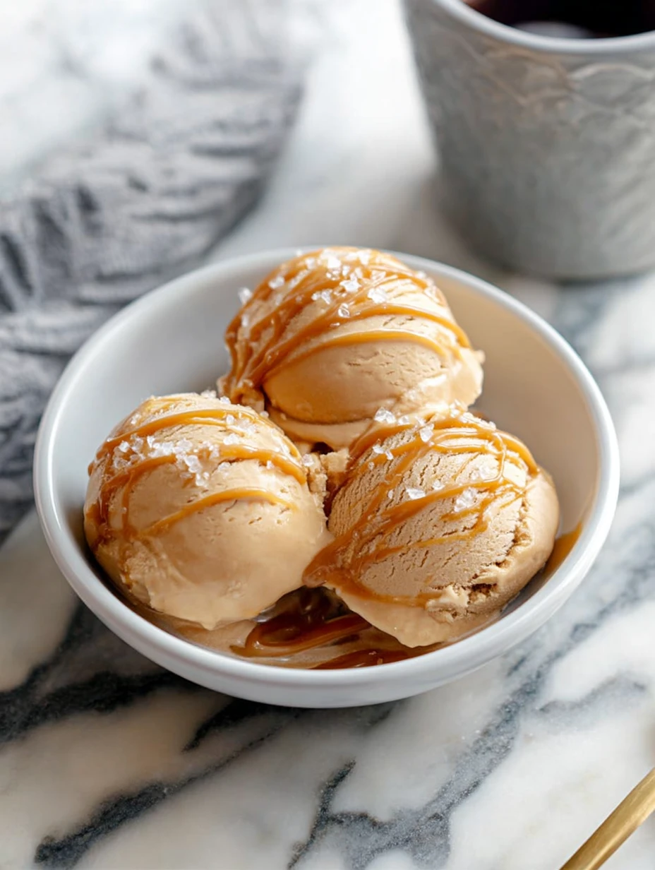 Ninja Creami Salted Caramel Protein Ice Cream