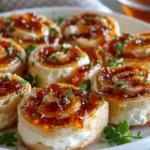 Pepper Jelly & Cream Cheese Pinwheels
